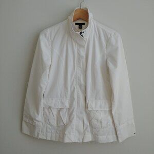 Tommy Hilfiger lightweight white cotton nylon windbreaker jacket Small